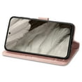 thumbnail image 5 of for Google Pixel 8a Wallet Case, [Flower Embossed] Premium PU Leather Flip Protective Case Cover with Card Holder and Stand with Wrist Strap for Google Pixel 8a, Rosegold, 5 of 7