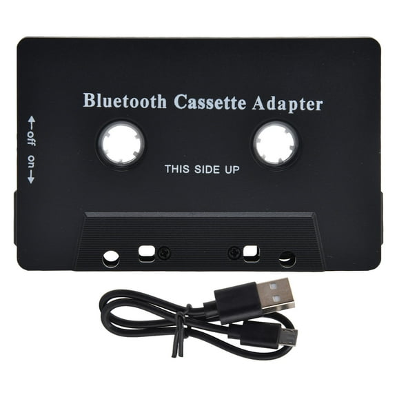 Wireless Car Cassette Player Adapter Car Bluetooth Cassette Receiver Converter with USB Cable