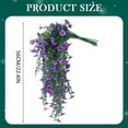 thumbnail image 2 of Artificial Hanging Flowers for Outdoors Spring Summer Decoration,UV Resistant Faux Silk Violet Fake Flowers for Garden Porch Window Home Decor,Indoor Planter Porch Patio Balcony Yard Decor(White,22"), 2 of 8