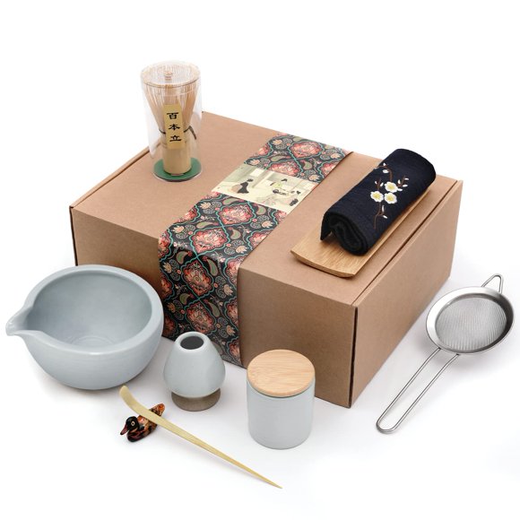 Juego de té matcha Artcome japonés de 9 piezas con tazón, batidor y más