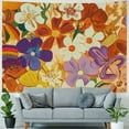 thumbnail image 4 of BCIIG Flowers Rainbow Colorful Tapestry Wall Hanging Unique Style for Home Wall Decor Art Living Room Bedroom Apartment Farmhouse Dorm 60x50inch, 4 of 6