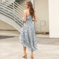 thumbnail image 2 of Nouvelle Robe Maxi Sans Manches Bohème Irrégulière pour Femmes Robe à Pois Grande Taille Robe Longue à Bretelles, 2 of 2