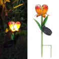 thumbnail image 3 of Solar Powered Flower Light LEDs Lawn Lamp Decorative Stake Lantern IP55 Water-resistant Outdoor Lights for Walkway Lawn Path Garden Landscape Lamps, 3 of 5