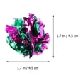 thumbnail image 3 of 6pcs Mylar Crinkle Balls Cat Toys Best Interactive Crinkle Cat Toy Balls Ever Independent Pet Kitten Cat Toys for Fat Real Cats Kittens Exercise (Random Color), 3 of 7