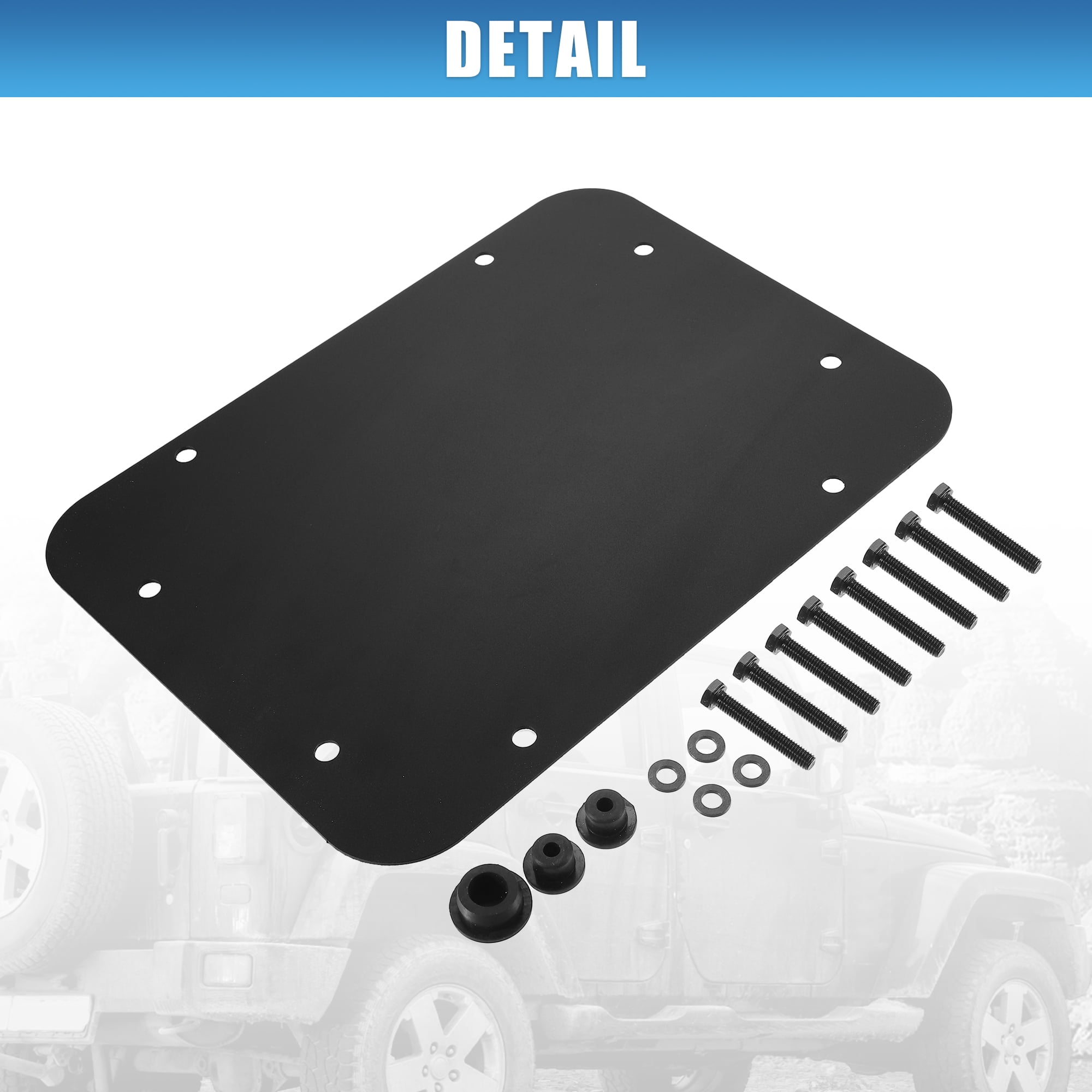 Unique Bargains Spare Tire Carrier Filler Plate for Jeep Wrangler JK JKU 2007-2018