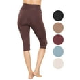 thumbnail image 3 of Stretch Is Comfort Women's and Plus Ultra Flex High Waist Knee Length Leggings | Adult Small- 5x, 3 of 7