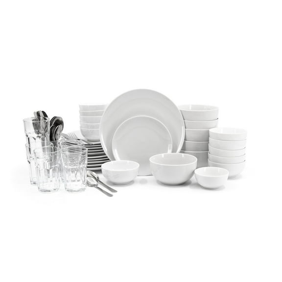 Ensemble combiné de vaisselle 60 pièces