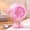 Pink, variant on LED Soccer Ball Novelty Fan USB Rechargeable,Super Powerful Portable Fan, Soccer Ball Shaped Fan, With Colorful Lights, 5 Wind Speed Settings, Desk Home Room, Cute Ornament Gift, B (Brown)