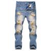 thumbnail image 2 of Generic Boys Stacked Distressed Jeans Denim Pants High Street Fashion Casual Trousers for Teenagers Autumn Winter Loose Fit Jeans 7-8 Years, 2 of 6