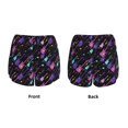 thumbnail image 3 of Balery Colorful Guitar Pantalones cortos deportivos para mujer con forro y dos bolsillos, elásticos, para entrenamiento, gimnasio, yoga-XX-Large, 3 of 7