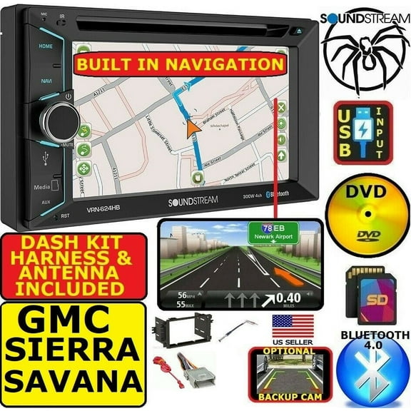 99 00 01 02 SILVERADO SIERRA GPS NAVIGATION SYSTEM BLUETOOTH CAR STEREO RADIO