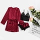 thumbnail image 5 of ICHUANYI Clearance Satin Silk Pajamas Women Nightdress Lingerie Robes Underwear Sleepwear Sexy(Wine, L) Ichuanyi Ichuanyi, 5 of 7