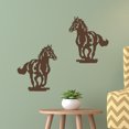 thumbnail image 1 of XWQ Forma de caballo Metal de metal Art No es fácil caer para caer aplicaciones de ancho reutilizables Decoración de arte de pared para al aire libre XWQ 715087826, 1 of 6