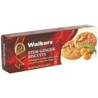 Walkers Stem Ginger Biscuits Cookies, 5.3 oz (Pack of