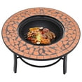 thumbnail image 4 of vidaXL Mosaic Fire Pit Terracotta 26.8" Ceramic, 4 of 7