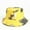 Yellow, variant on Njoeus Cute Bucket Hat Colored Beach Travel Fisherman Cap for Men Women Teens - Reversible Double-Side-Wear
