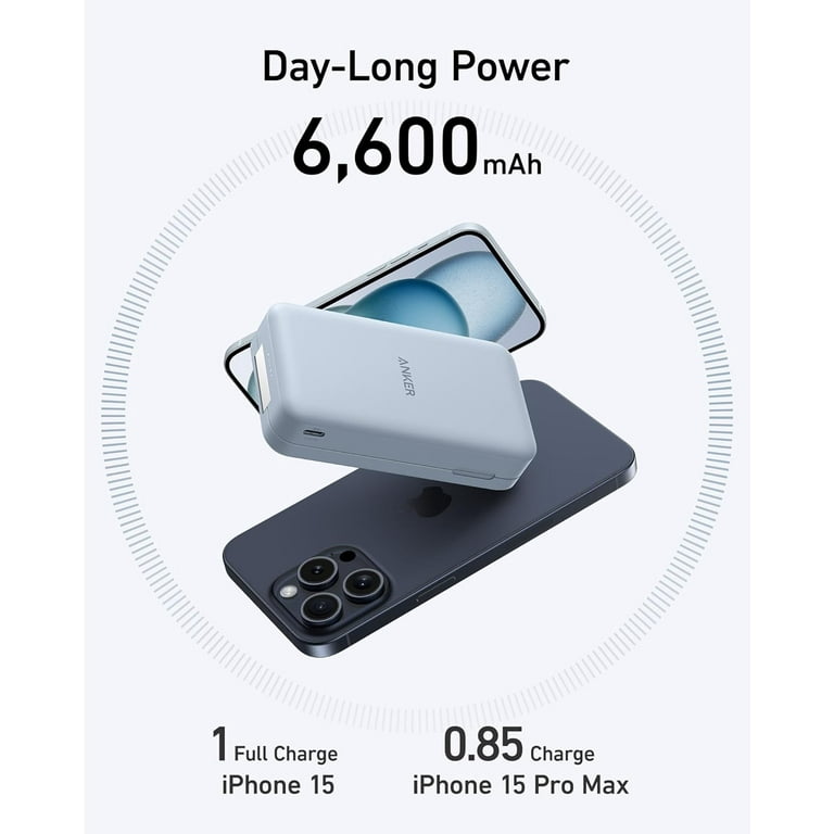 Anker MagGo Power Bank, Qi2 Certified 15W Ultra-Fast MagSafe-Compatible Portable Charger, 6,600mAh Battery Pack with Adjustable and Foldable Stand - Shop Black Friday Deals for 2024! - Walmart.com Anker MagGo Power Bank, Qi2 Certified 15W Ultra-Fast MagSafe-Compatible Portable Charger, 6,600mAh Battery Pack with Adjustable and Foldable Stand - Shop Black Friday Deals for 2024! - Walmart.com