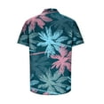 thumbnail image 4 of Txeol Summer Floral Shirts for Men,Men's Hawaiian Shirt for Men Short Sleeve Shirt Collar Beach Floral Summer Casual Button Down T-Shirts 2024 Clearance Sale, 4 of 5