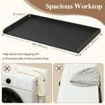 thumbnail image 2 of Lifewit Washer Dryer Countertop, Spice Type, 54" Length x 27.5" Width Melamine Covers with Edge Rails for The Top, Laundry Room Storage and Organization, Black, 2 of 9