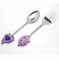 thumbnail image 1 of Godinger 70941 Agate Handle Salad Set, Brass, 1 of 1