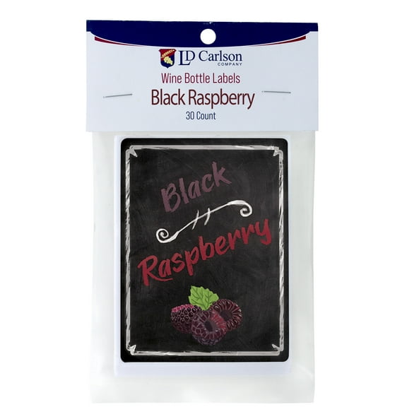 Black Raspberry Wine Labels 30/Pack Mist Collection