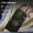 thumbnail image 5 of For Samsung Galaxy S25 Ultra Case, Samsung Galaxy S25 Ultra Case with Invisible Stand, Military Grade Protective Cases with Ring[Adjustable & Foldable] ,Magnetic case,Shockproof,Darkgreen, 5 of 11