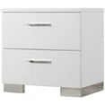 thumbnail image 2 of Home Square 6 Pc. East. King Bedroom Set with Plank Headboard in Glossy White, 2 of 16