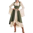 thumbnail image 2 of Womens Victorian Dresses long Renaissance Medieval fairy Dresses casual Drawstring pleated dress 2026 Halloween Costume, 2 of 5