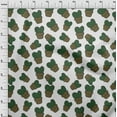 thumbnail image 4 of oneOone Polyester Lycra Dark Green Fabric Cactus Sewing Craft Projects Fabric Prints By Yard 56 Inch Wide, 4 of 5
