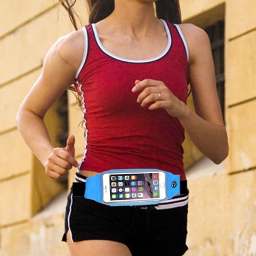 Sports Belt Band Running Waist Bag w Earphones Sports Wireless