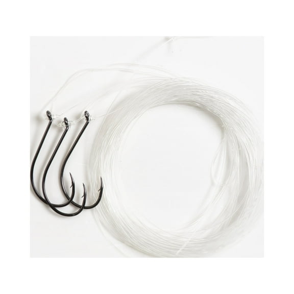 Mustad Finesse Drop Shot Snelled Hook - Size: #8 3pc