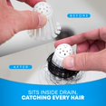 thumbnail image 3 of Coladores de desagüe TubShroom Toss, paquete de 21, recolector desechable de cabello, 3 of 8