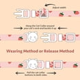 thumbnail image 7 of 2 Pack Cute Cat Collars with Strawberry & Heart Pendant - Cotton Breakaway Safety Collars for Kittens, Adjustable with Bell, Pink & White Style for Girl Cats, 7 of 7