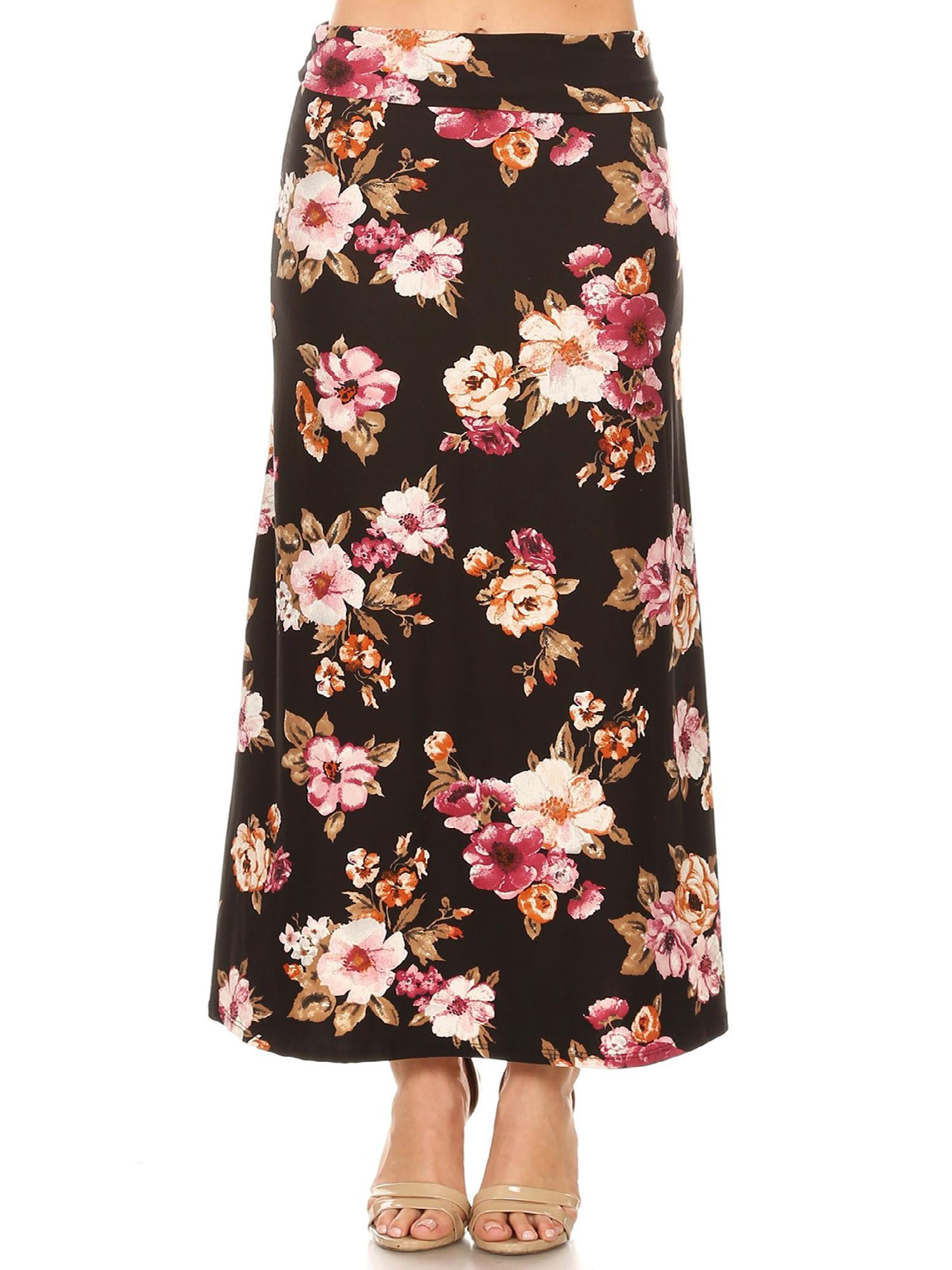black maxi skirt walmart