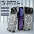 thumbnail image 3 of Allytechgroup Rugged Case for Apple iPhone 17 Pro Max, [Compatible with Magsafe] Lightweight Bumper Heat Dissipation Design Anti-Scratch Shockproof Phone Case Cover for iPhoen 17 Pro Max, Lightgray, 3 of 6