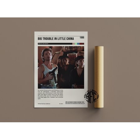 POSTER Big Trouble In Little China Retro Vintage Poster | Kurt Russell Poster | Retro Movie Poster | Minimalist Poster | Wall Art | Home Decor-NO FRAME