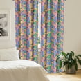thumbnail image 2 of Ambesonne Colorful Curtains, Casino Chips Luck, Pair of 28"x84", Multicolor, 2 of 5