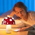 thumbnail image 4 of xjwjuw Mushroom Night Light, Kids Bedroom Lamp with 3 Color Modes, Eye Protection, Durable, Ideal for Home Decor, Living Room, College Dorm, Girl Gift, 4 of 5
