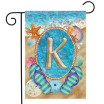 Briarwood Lane Summer Monogram Letter K Garden Flag