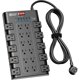 thumbnail image 1 of Regleta de enchufes SuperDANNY con 22 tomas de CA y 6 puertos USB, 1875 W/15 A, 1 of 8