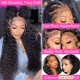 thumbnail image 2 of Pelucas con encaje en la parte delantera BLACROSS Deep Wave, cabello humano de densidad 180, 2 of 7