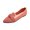 Red, variant on Women's Slip On Walking Loafers, Stretch Knit Moccasins, Lightweight Office Daily Casual Flat Shoes Green