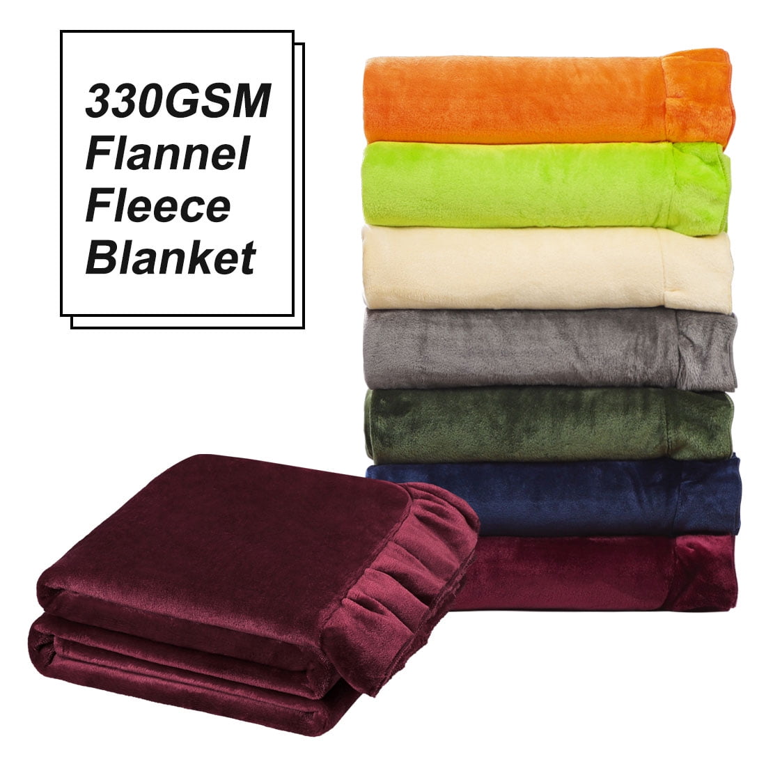 Decorative Velvet Plush Throw Blanket With Ruffle Trim for Sofa