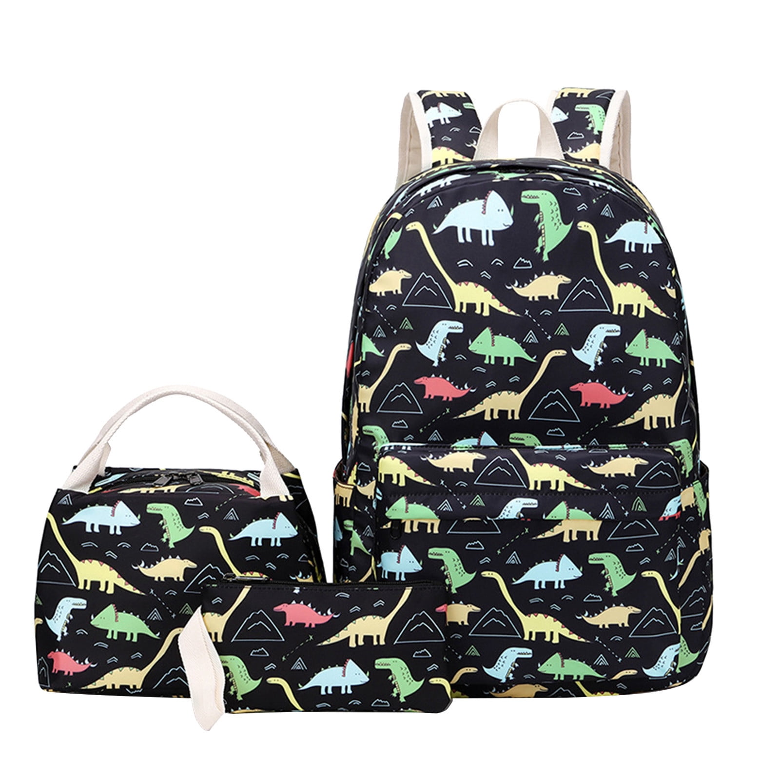 POWOFUN Kids Preschool Kindergarten Backpack Cool Cute Cartoon Travel Backpack Fit A4 with Lunch Bag