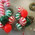 thumbnail image 4 of 10 piezas de globo de aluminio con forma de piruleta, estrella, corazón, rojo y verde, decoración para fiesta de Navidad, Papá Noel, alce, globo de aire, regalo de Año Nuevo para niños, 4 of 5