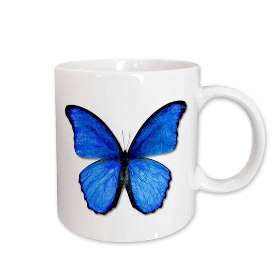 3drose, Photo Illustration Blue Butterfly, 11oz Mug
