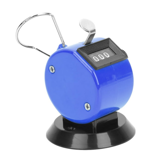 Counter, Beautiful Appearance Large Counting Durable Portable Handheld Counter, With Hook Traffic Flowing Conference Attendance For Data Statistics Industry Blue