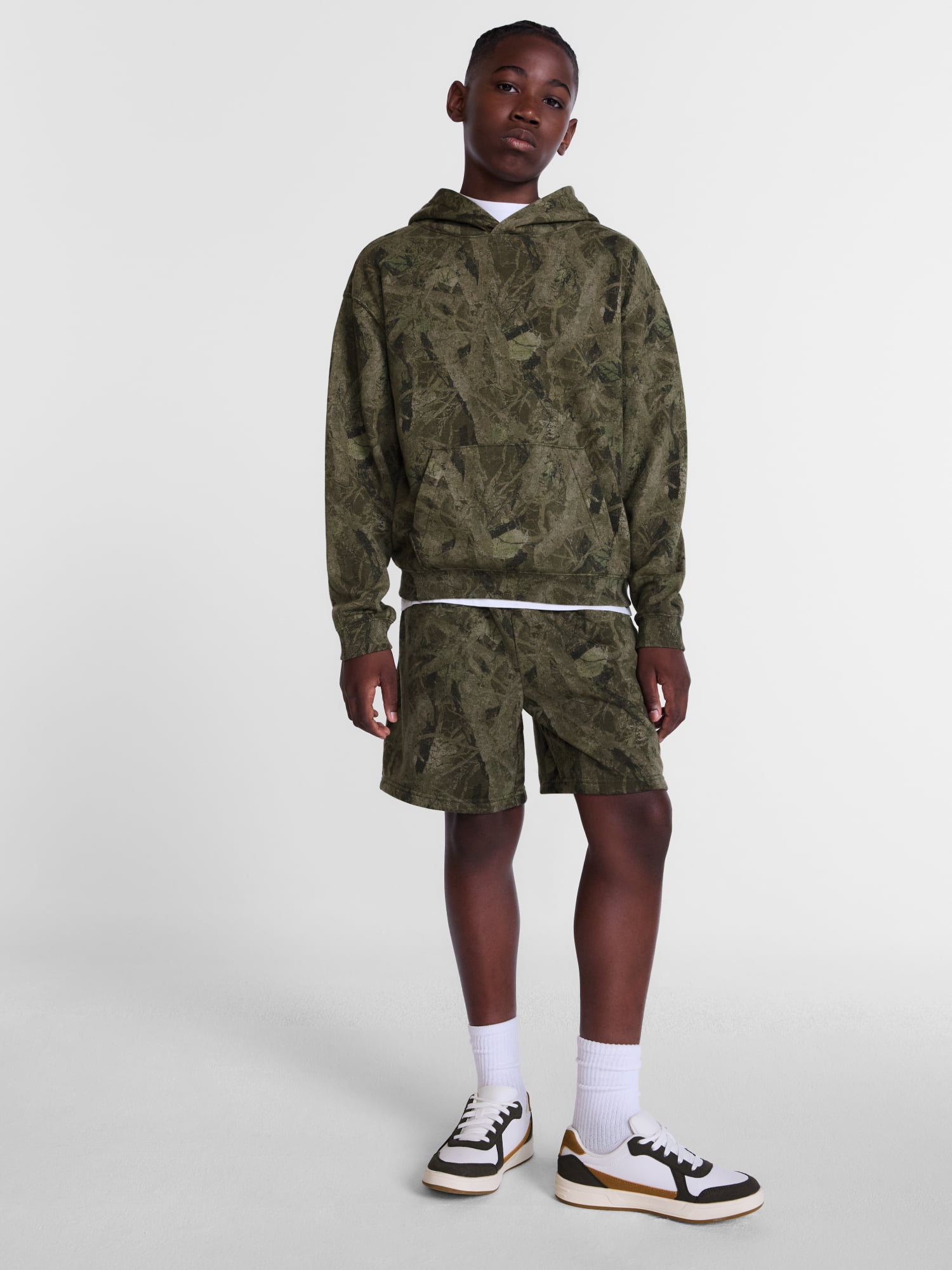 Weekend Academy Boys Garment Washed Fleece Hoodie, Sizes 4-18