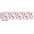 thumbnail image 2 of Ambesonne Floral Fabric by the Yard Upholstery, Lily Blossoms Garden Art, 10 Yards, Magenta Green and White, 2 of 4