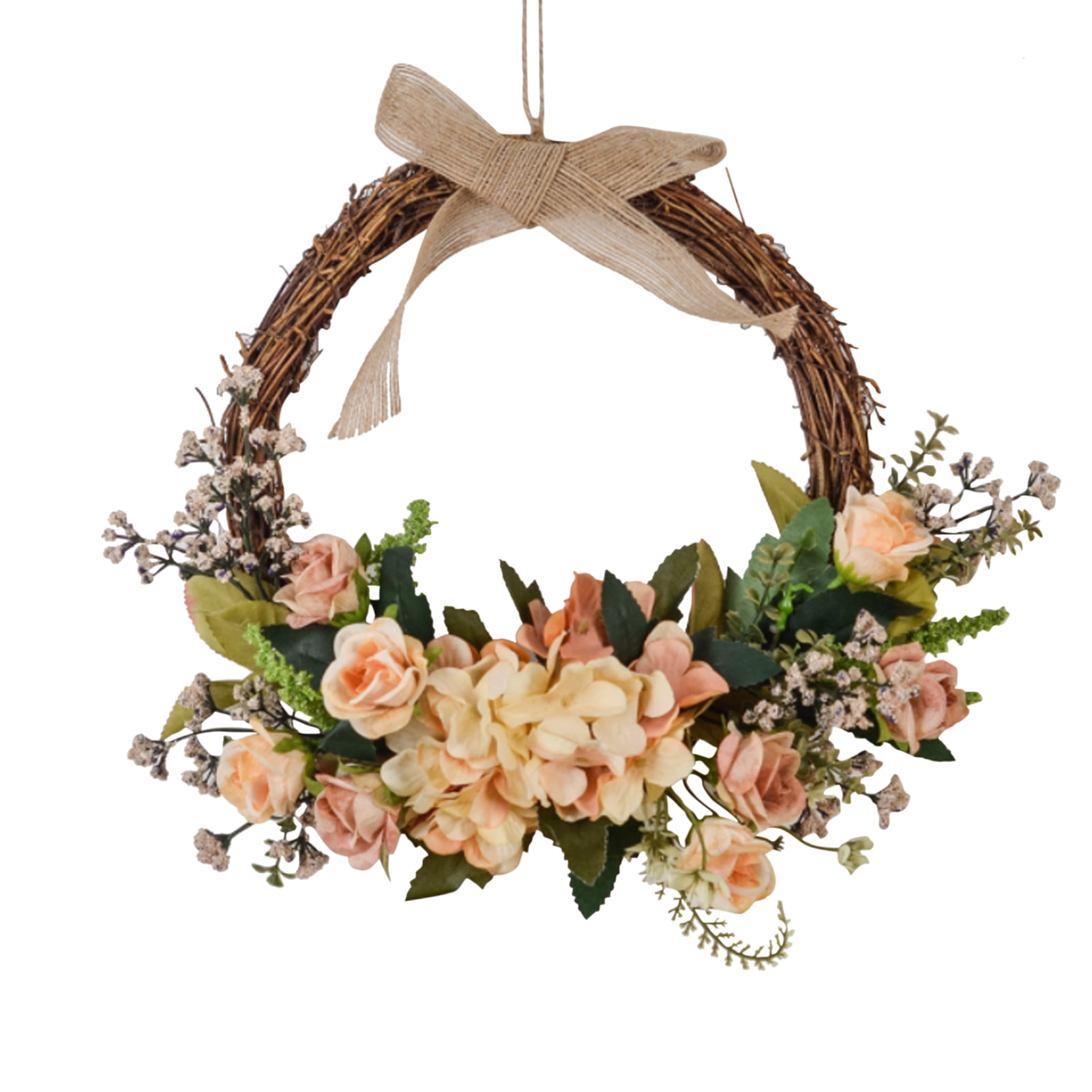 1 x Straw Wreath Sturdy Base Craft Wedding Decoration Material D:27cm T:3 cm 